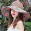 AqToCna Rộng Vành Mới Nóng Thiết Kế Thời Trang Hoa Mũ Bãi Biển Lớn Có Thể Gập Lại Viền Mũ Chống Nắng Mùa Hè Mũ Dành Cho Nữ Chống Tia UV Người Cá Mũ AqToCna