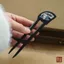 WHX-Hairpin [Quạt Thực Hiện Đào] Kẹp Tóc Không Lanh Kẹp Tóc Cổ Kẹp Tóc Trung Quốc Niche Thiết Kế Độc Đáo Kẹp Tóc