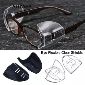 Kính bảo vệ kính CATIYAHA, Kính bảo vệ linh hoạt mắt chống sương mù đa năng, Kính cận thị Bảo vệ mắt Phụ kiện đeo mắt Vỏ bảo vệ Kính mắt Cánh bảo vệ