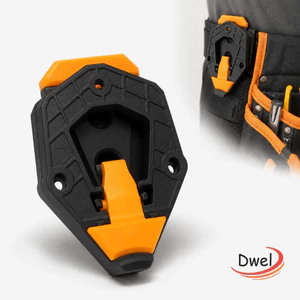 Túi đựng dụng cụ DWEL Khóa kẹp thắt lưng, Khóa túi thắt lưng đa năng DIY, Túi đựng dụng cụ tháo nhanh / đính kèm ABS chắc chắn độc quyền Kẹp cố định tất cả các túi thắt lưng