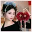 JRP Thời Trang Đa Năng Hoa Tóc Kim Sa Lấp Lánh sel Cá Mập Kẹp Dành Cho Nữ Cô Gái Retro Vuốt Tóc Hoa Thanh Lịch Phụ Kiện Tóc Quà Tặng JRP