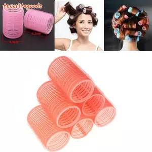FAVORITEGOODS 6 Chiếc Màu Ngẫu Nhiên Tự Cầm Chuyên Nghiệp Full Size Máy Uốn Tóc