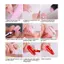 Trong Kho 288Pcs Acrylic Nail Nghệ Thuật Lời Khuyên & Kép Hình Dạng Cho UV Gel Xây Dựng Mở Rộng Top Khuôn Mẫu Cá Tuyết