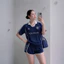 Sét Áo Thun Lạnh & Quần đùi gió Pompeche tập pickleball, cầu lông, tennis, golf mềm mát thoải mái vận động