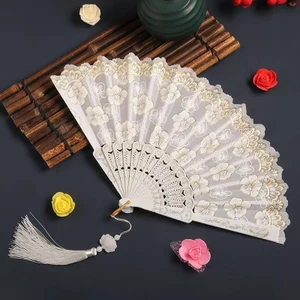Quạt Cổ Phong Cách Trung Hoa Người Phụ Nữ Quạt Gấp Quạt Hoa Anh Đào Di Động Di Động Quạt Khiêu Vũ Quạt Gấp Quạt Nữ