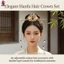 Phong Cách Cổ Tua Rua Bước Lắc Tóc Vương Miện Cho Hanfu Với Tua Rua Hai Lớp, Unisex Truyền Thống Trung Quốc Trang Phục Phụ Kiện
