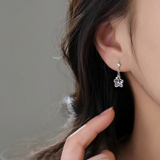 S925 Bông Tai Ngôi Sao Bạc Thời Trang Đơn Giản Trang Sức Nữ Quà Tặng Hàng Ngày