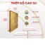 Thớt gỗ Cao su chữ nhật 39.5 x 29.5 x 3cm - Kháng khuẩn và chống cong vênh, chất lượng cao.