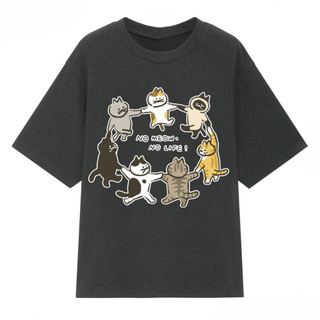 COD (Giao hàng trong 24 giờ) Áo Thun Nam Nữ Cartoon Basic Minimal Local Brand #1048