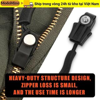 Đầu khóa kéo MODOMINO, thay thế tháo rời bộ sửa dây kéo hỏng, bộ kéo kim loại 3 kích cỡ, phụ kiện DIY