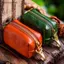 # HB # Retro Chính Hãng Da PU Dây Kéo Ví Đựng Tiền Xu Cho Unisex Đơn Giản Và Di Động Chìa Khóa Thẻ Mini Túi Bảo Quản.
