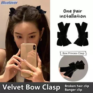 Bluelover 1 Nơ Ngọt Ngào Tóc Nhỏ Vuốt Kẹp Công Chúa Nhung Nơ Tóc Móng Vuốt Kẹp Mũ Bé Gái Nữ Hàn Quốc Phụ Kiện Tóc Mới