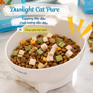 Hạt Cho Mèo DUOLIGHT CAT PURE Mix 9 Topping Sấy Lạnh Dinh Dưỡng Cao Cấp (Túi 1kg)