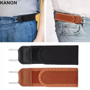 Thắt lưng thun KANGN, Móc thắt lưng không khóa có thể điều chỉnh thoải mái, Thắt lưng Unisex Thắt lưng