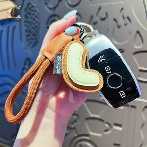 Sáng Tạo Tinh Tế 26 Chữ Cái Tiếng Anh Móc Khóa Túi Da PU Treo Quyến Rũ Bảng Chữ Cái Móc Khóa Đồ Trang Trí Luy Mặt Dây Chuyền Cặp Đôi Quà Tặng Mới