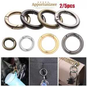 IAPPORTUNIA 2 / 5 Chiếc Carabiner Ví Túi Xách Hợp Kim Kẽm Chất Lượng Cao Móc Mạ Cổng Chụp Khóa Kẹp