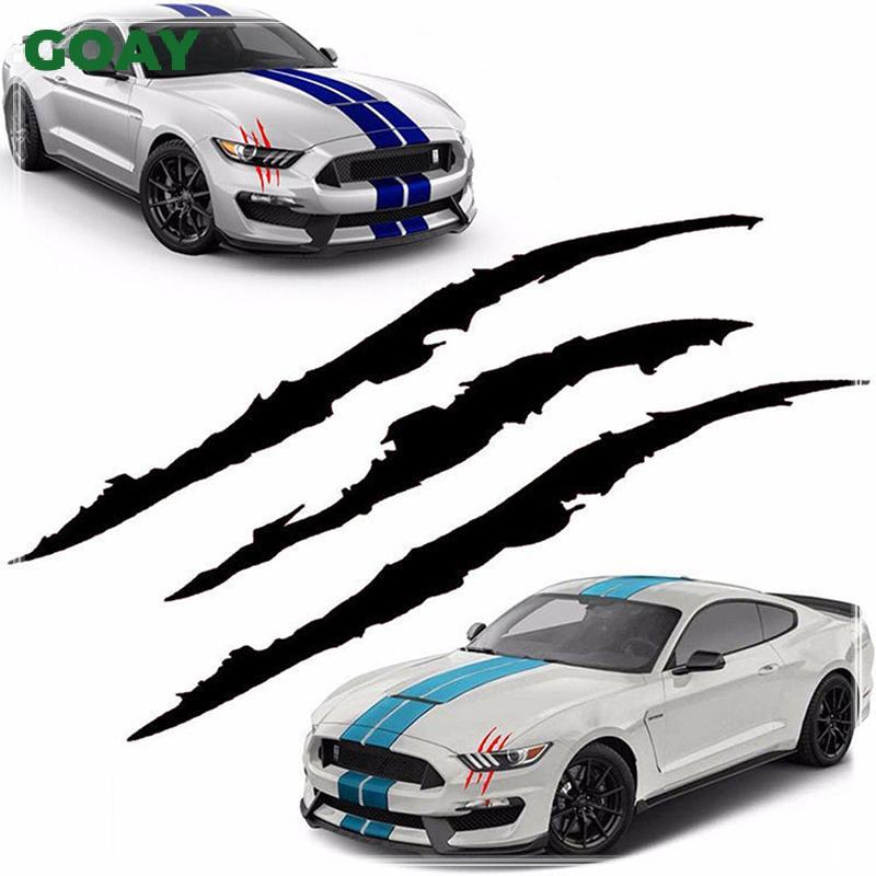 GOAY Kiểu Dáng Xe Đèn Pha Xe Cá Tính Stiers Monster Claw Trầy Xước Sọc Dấu Hiệu Đèn Pha Decal Xe Stiers Tự Động Accessorie VN