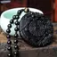 Bluelover Tự Nhiên Obsidian Tay Khắc Trung Quốc Rồng Phượng Chim Bùa Hộ Mệnh BaGua Nelace Dành Cho Nữ Lu Linh Vật Bùa Mặt Dây Chuyền Mới