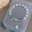 PNPIA- Vòng Tay Thời Trang 8 Mm Dây Hạt Trang Sức Thời Trang Hàn Quốc Cho Nữ Charm Vòng Tay Trang Trí Tay Phụ Kiện Bé Gái Quà Tặng