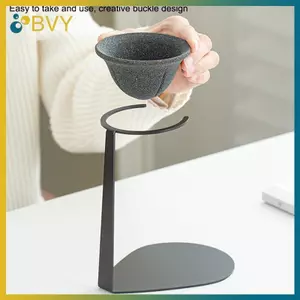 Chất liệu đá gốm BVY Bộ lọc trà không xốp nướng một mảnh - Bộ lọc tách trà rời - Bộ lọc chính xác cà phê.