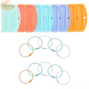 NKSFX 10 Hộp Đựng Thẻ, Vỏ Bảo Quản Thẻ Có Thể Tái Sử Dụng ABS, Du Lịch Di Động Với 10 Vòng Tổ Chức Thẻ Ngoài Trời Cho Thẻ Yoto