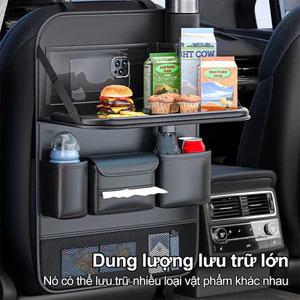Túi Đựng Đồ Treo Sau Ghế Ô Tô Cao Cấp - Da Tổng Hợp Chống Nước, Đa Chức Năng 6 Ngăn Tiện Lợi, Phụ Kiện Nội Thất Xe Hơi