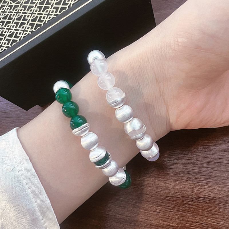 Vòng tay mã não và Chalcedony nữ phong cách Trung Quốc mới