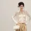 Mai Ren Dây Cổ Bên Trong Áo Vest Nữ Mùa Hè Phong Cách Mới Mỏng Slim-fit Dài Tay Cardigan Top Mỏng Hơn Nhìn Hai