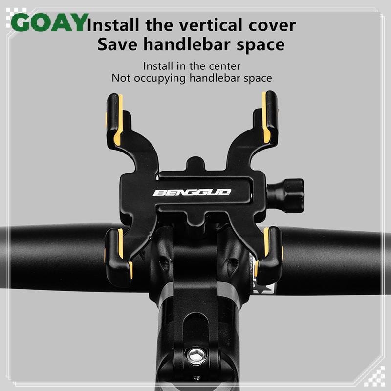 GOAY Giá đỡ điện thoại xe đạp Hợp kim nhôm Giá đỡ điện thoại di động Xoay 360 độ Tay cầm có thể điều chỉnh Braet VN