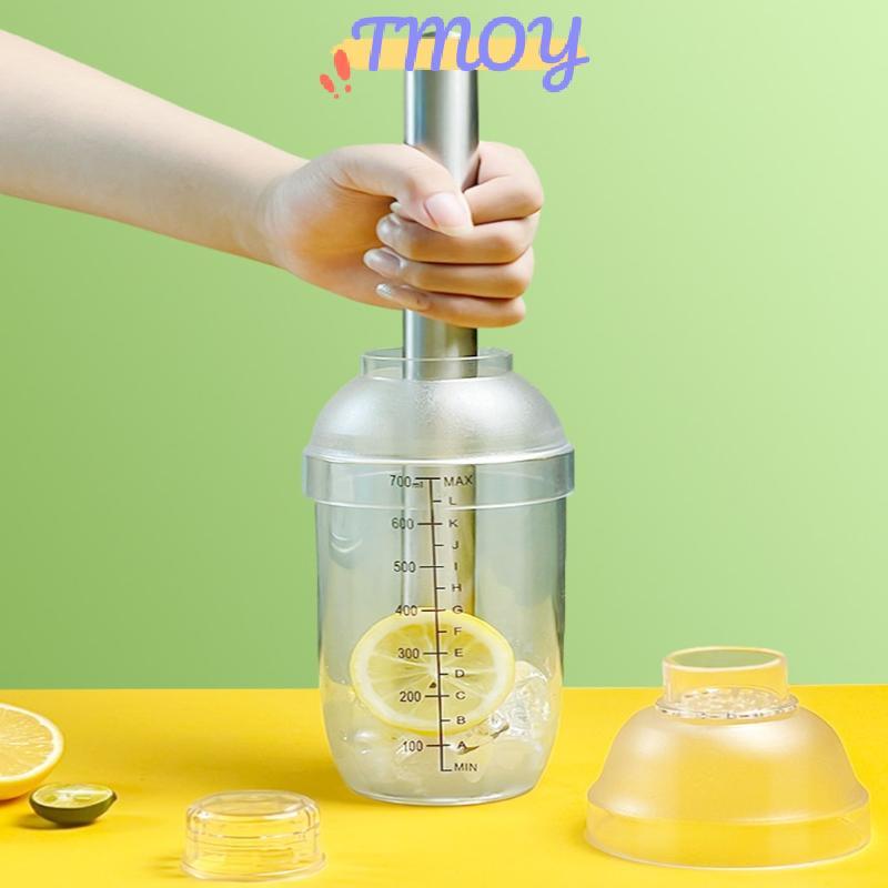 TMOY 3 / 5 / 7 Cái Bộ Bình Lắc Cotail Shaker Và Đo Jigger Bộ Đồ Uống Hỗn Hợp Tay Lắc Dụng Cụ Để Pha Chế Và Thanh Gia Đình TMOY