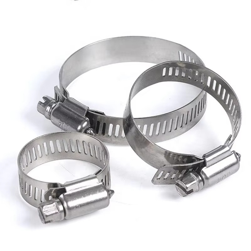 Đai Xiết Ống Inox 304 Chống Gỉ 21-44mm 38-57mm 65-89mm Cổ Dê Siết Chặt Ống Nước Ống Gió Bền Chắc