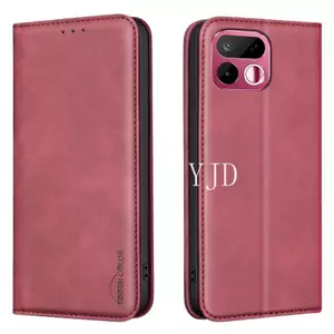 Ốp Lưng Cho Realme 16T Màu Trơn Họa Tiết Cao Bồi Da Khe Cắm Thẻ Vô Hình Khóa Từ Tính Chống Rơi Vỏ Điện Thoại