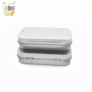 Hộp Kim Loại Mini Mạ Tin Trượt Bao Hộp Bảo Quản Trang Sức Cưới Hộp Đựng Thuốc Hộp Di Động Hộp Đựng Mỹ Phẩm Sắp Xếp ELWW