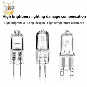 12V 220V 2 Chân Loại G4 / G5.3 / G9 Đèn Halogen 20W / 25W / 35W / 40W Trong Suốt Mỗi Bóng Đèn Để Trang Trí Nhà Cửa ELWW