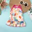 Dễ Thương Thoáng Khí Cho Thú Cưng Chó Hoa Sundress Mềm Ruffle Hem Trang Phục Mùa Hè Cho Chó Nhỏ Đi Chơi Thường Ngày [VN]