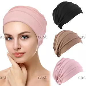 CAST Mũ thở Ung thư Hồi giáo Khăn quàng cổ Mũ vải thun Cotton Chemo Cap