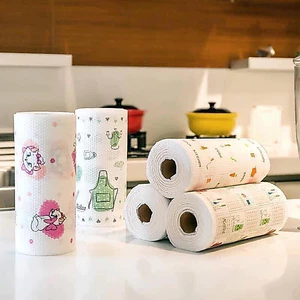 Cuộn Giấy Lau Đa Năng – Thấm Hút Tốt, Lau Siêu Sạch, Tái Sử Dụng Nhiều Lần