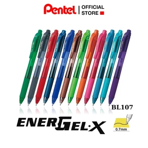 Bút gel Pentel BL107 ngòi 0.7mm mực viết trơn mượt siêu nhanh khô