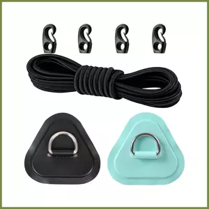 Bộ Miếng Dán Mái Chèo Bảng Miếng Dán 4 Miếng Inox Chống Thấm Nước Tam Giác Ca nô Sửa Chữa Bộ Miếng Dán Chữ D Cho Thuyền Kayak Canoe kouvn