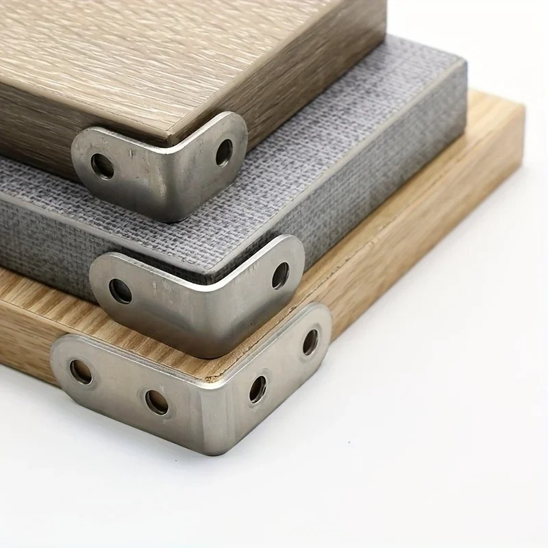 Giá đỡ khớp 90 độ L / Đầu nối góc bằng thép không gỉ / Chốt tủ khung giường nội thất
