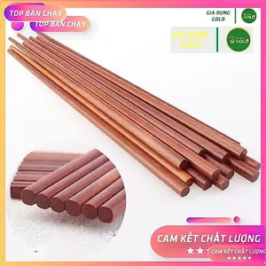 Bộ 10 Đôi Đũa Gỗ Cao Cấp Siêu Bền