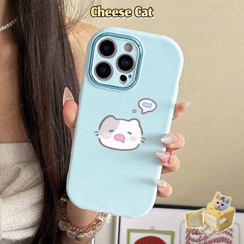 Ốp Điện Thoại Mèo Tham Lam Dễ Thương Có Dây Buộc Cho iPhone 15 14 13 12 11 16 17 Pro Max Xs Max XR 7 8 Plus