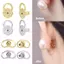 Flgo 10 Chiếc Bông Tai Lưng Cho Roopy Tai An Toàn Lợn Mũi Hoa Nâng Tai