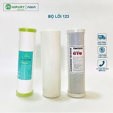 Lõi lọc số 1 2 3 có đầu bịt loại tốt - Lõi lọc nước Lõi lọc thô 123, lọc thô đầu nguồn 123 máy lọc nước