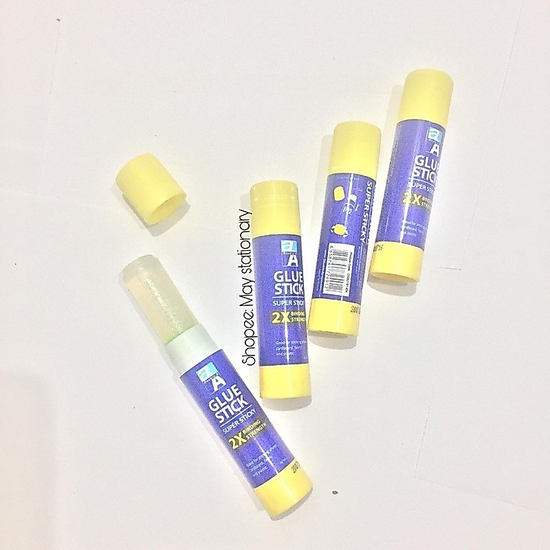 Keo dán khô, hồ kho thỏi son Hàn Quốc Korea DOUBLE A 2X nắp màu vàng siêu dính. -