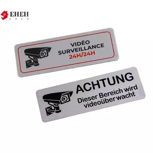 1 Chiếc Đồng Hồ Nhôm Cảnh Báo Giám Sát Video Biển Báo Camera Riêng Giám Sát Với Stier Có Băng VN