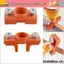 ORDOBOX Board Brush Keo Limiter, Bộ bôi keo dán viền cam có thể điều chỉnh, Công cụ niêm phong cạnh Gỗ Đồ nội thất đa chức năng Bảng dải cạnh