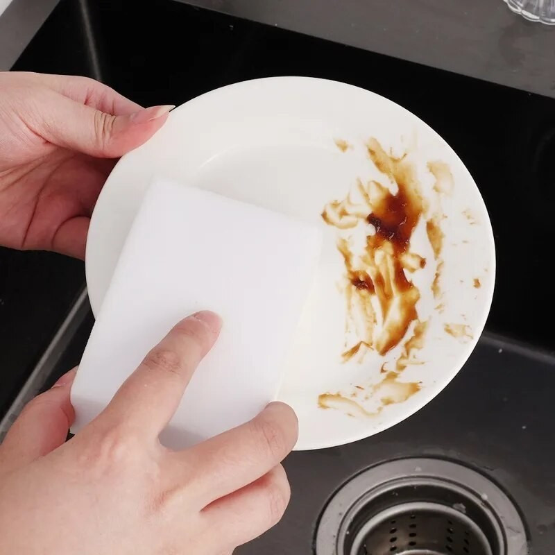 5 / 10 / 20 Miếng Bọt Biển Vệ Sinh Nhà Bếp / Miếng Bọt Biển Ma Thuật Rửa Bát / Tẩy Bọt Biển Bụi