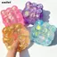 Đồ chơi bóp Maltose SMILE, Màu sắc tươi sáng Đồ chơi Fidget Malt tăng chậm, Hình khối sáng tạo Họa tiết nho Giảm căng thẳng Mềm mại Phục hồi chậm Malt Cube Ngày lễ