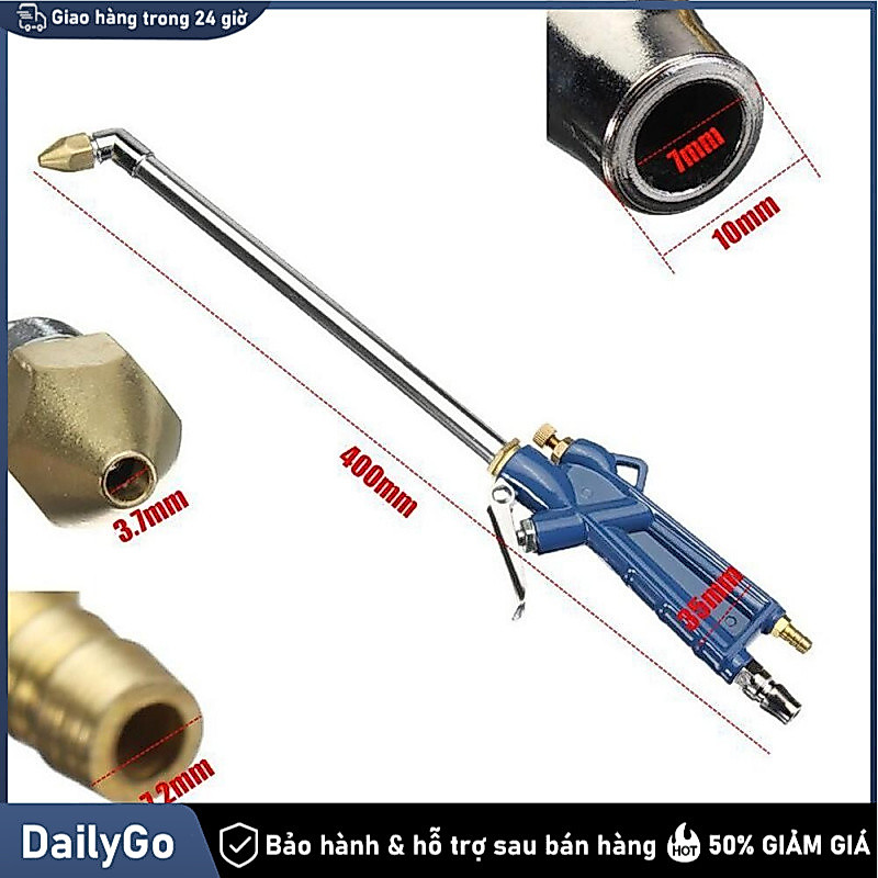 Dụng Cụ Xịt Hơi Khí Nén Vệ Sinh Khoang Máy, Phun Dầu Rửa Động Cơ Ô Tô Xe Tải Tiện Dụng